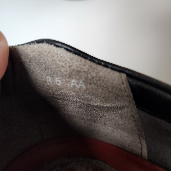 Aravon Mary Jane Shoes Womens Size 8.5 AA Black Leather Vibram Soles New Balance - Picture 11 of 11